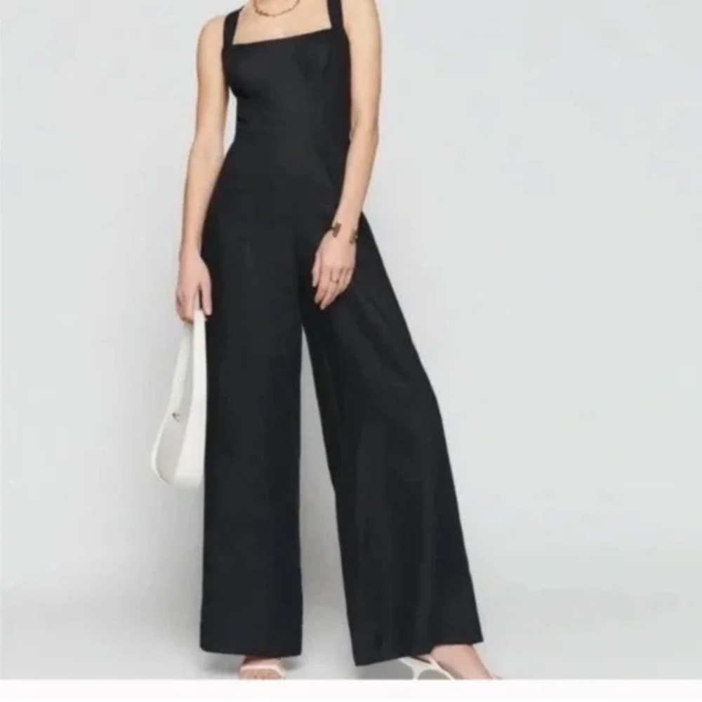 Autumn Linen Jumpsuit Reformation